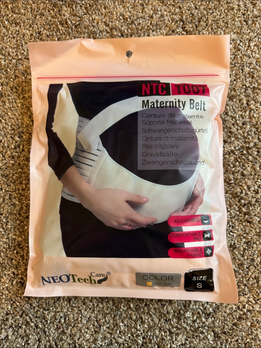 Maternity belt Beige size small